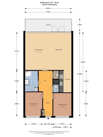 Plattegrond - Rodestraat 101, 5912 CN Venlo - plattegrond.jpg