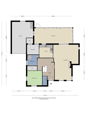 Plattegrond - Roerdompstraat 34, 5941 JL Velden - 443823_2D_Begane_grond_Roerdompstraat_34_Velden_01.jpg