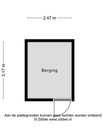 Plattegrond - Pater Petersstraat 31, 5935 AV Steyl - 463645_2D_Berging_Pater_Petersstraat_31_Steyl_03.jpg