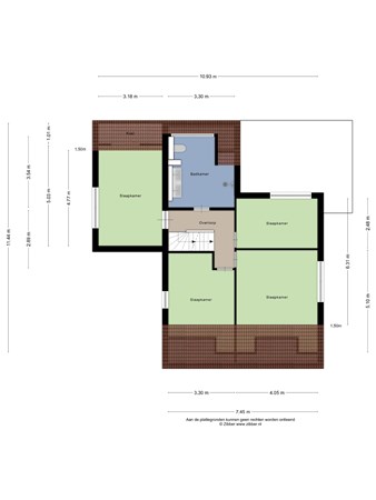 Plattegrond - Havikhorst 8, 6043 RM Roermond - 466389_2D_Eerste_Verdieping_Havikhorst_8_Roermond_02.jpg