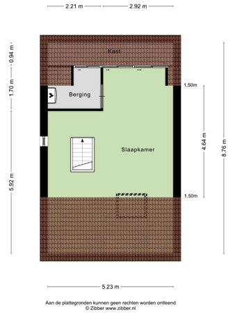 Plattegrond - Linnaeusweg 92, 5915 HM Venlo - 453428_2D_Zolder_Linnaeusweg_92_Venlo_03.jpg