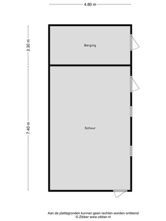 Plattegrond - Lottumseweg 20, 5971 BW Grubbenvorst - 474465_2D_Berging_Lottumseweg_20_Grubbenvorst_04.jpg