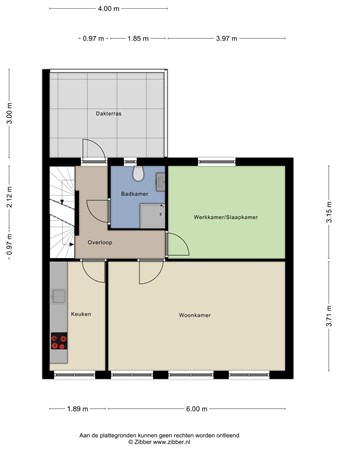 Kloosterstraat 56A, 5921 HD Venlo - 477531_2D_1e_verdieping_Kloosterstraat_56_a_Venlo_02.jpg