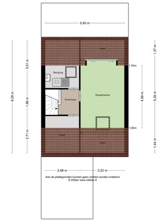 Floorplan - Dopperstraat 53, 3752 JB Bunschoten-Spakenburg