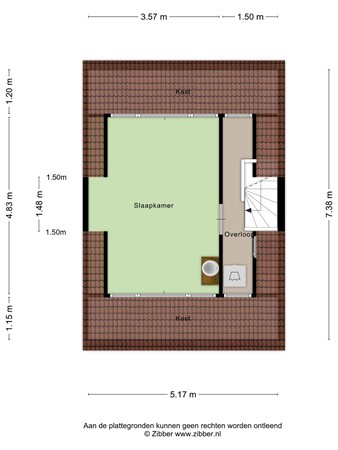 Floorplan - Oosterstraat 18, 3751 EH Bunschoten-Spakenburg