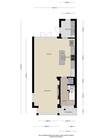 Floorplan - Groen van Prinsterersingel 43, 3752 DC Bunschoten-Spakenburg