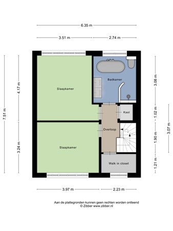 Floorplan - Groen van Prinsterersingel 43, 3752 DC Bunschoten-Spakenburg