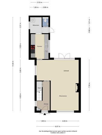 Floorplan - Prins Willem Alexanderstraat 30, 3751 DM Bunschoten-Spakenburg