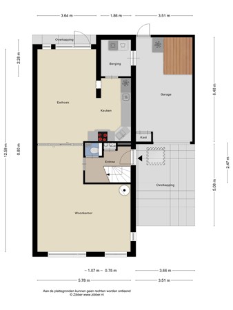 Floorplan - Plevier 127, 3752 PC Bunschoten-Spakenburg