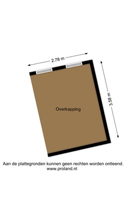 Plattegrond - Herestraat 46, 9851 AD Burum - Overkapping.jpg