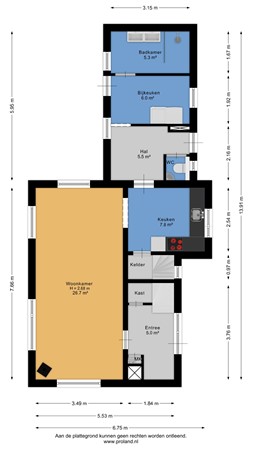Plattegrond - Kerkweg 4, 9862 TJ Sebaldeburen - BG.jpg
