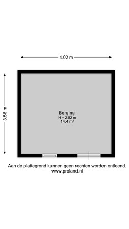 Plattegrond - Kerkweg 4, 9862 TJ Sebaldeburen - Berging.jpg