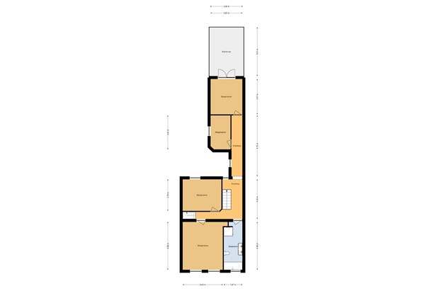 Markt 80, 4731 HR Oudenbosch - Plattegrond Markt 80 1e verdieping .jpg