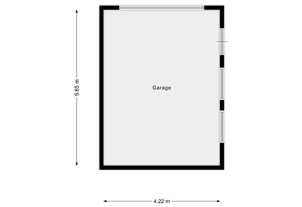 Beatrixstraat 33, 4744 BA Bosschenhoofd - Plattegrond garage Beatrixstraat 33 .jpg