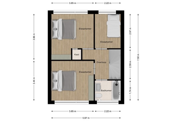 Laurierhof 23, 4871 VM Etten-Leur - 164354888_laurierhof_23_eerste_verdiepi_first_design_20241101_514677.jpg