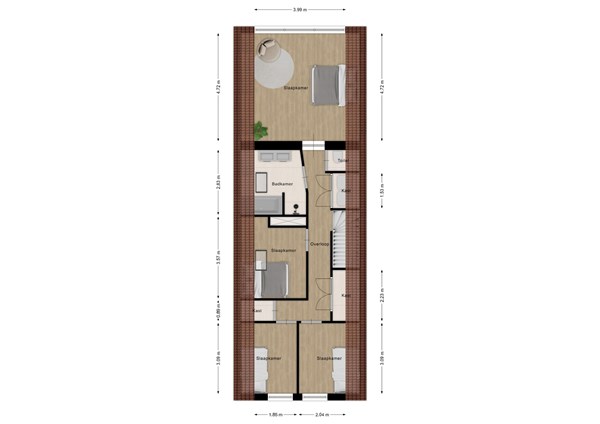 Pastoor van Breugelstraat 66, 4744 AD Bosschenhoofd - 166891742_pastoor_van_bre_eerst_verdiepin_first_design_20241218_d40490.jpg