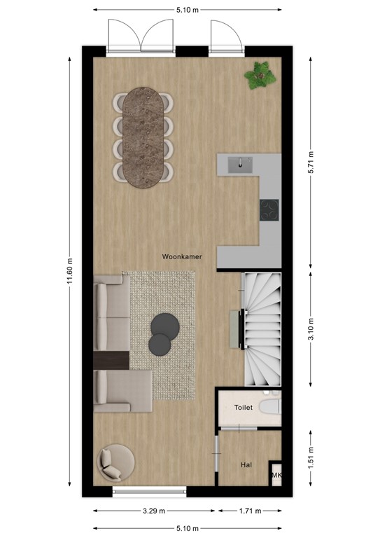 mediumsize floorplan