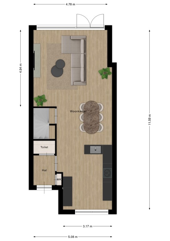 mediumsize floorplan