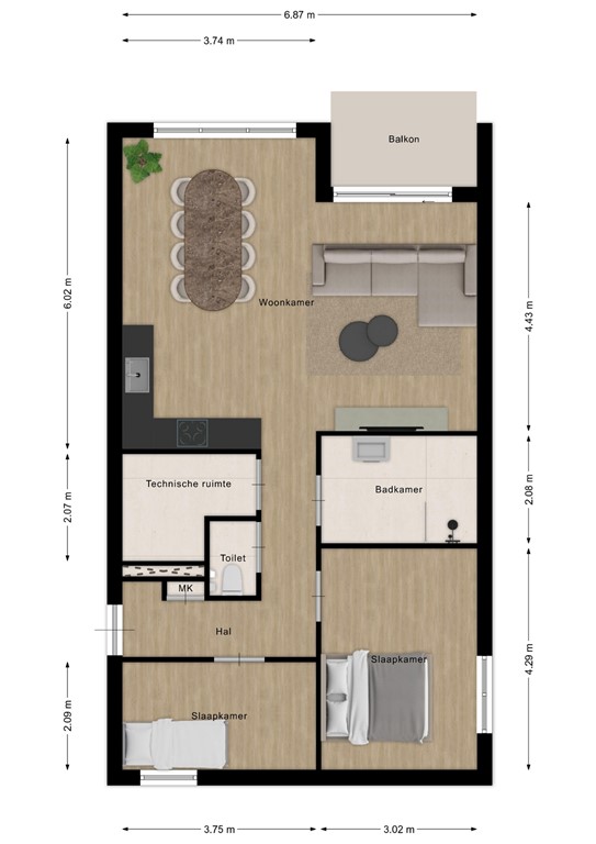 mediumsize floorplan