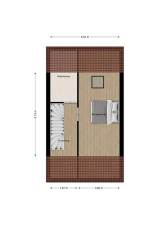 Klaproos 5, 4741 JH Hoeven - Plattegrond tweede verdieping Klaproos 5 Hoeven.jpg