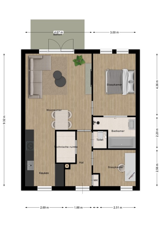 mediumsize floorplan