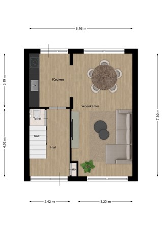 Gaverenhoek 14, 4741 CS Hoeven - Begane grondvloer Gaverenhoek 14 Hoeven.jpg