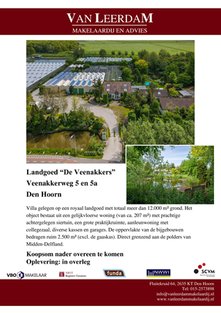 Brochure preview - brochure Landgoed De Veenakkers Veenakkerweg 5, Den Hoorn.pdf
