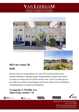 Brochure preview - brochure Hof van Azuur 30 te Delft.pdf