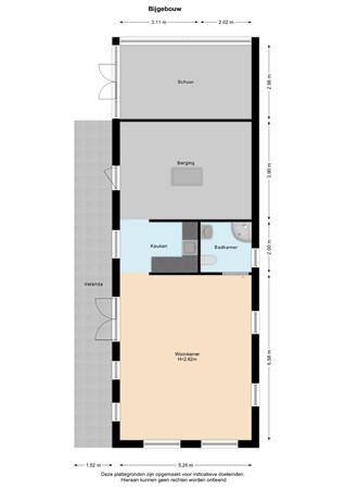 Floorplan - Oostgaag 14, 3155 CG Maasland