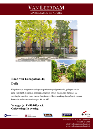 Brochure preview - brochure Raad van Europalaan 44 te Delft.pdf