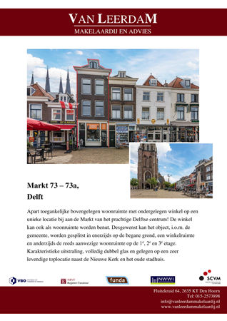 Brochure preview - brochure Markt 73 - 73a te Delft.pdf