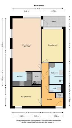 Floorplan - Fluitekruid 38, 2635 KT Den Hoorn