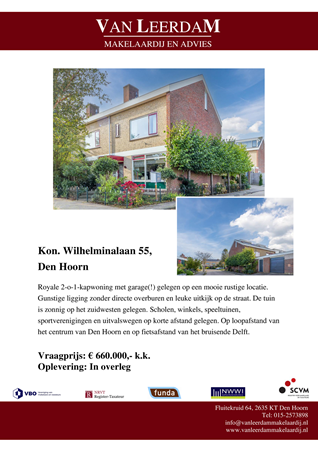 Brochure preview - brochure Kon. Wilhelminalaan 55, Den Hoorn.pdf