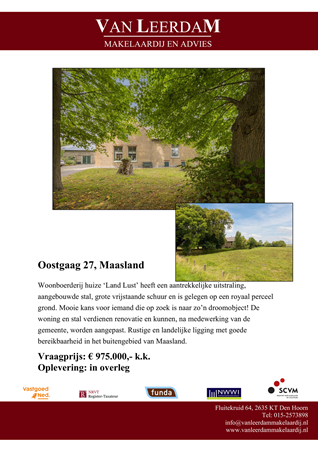 Brochure preview - brochure Oostgaag 27, Maasland.pdf