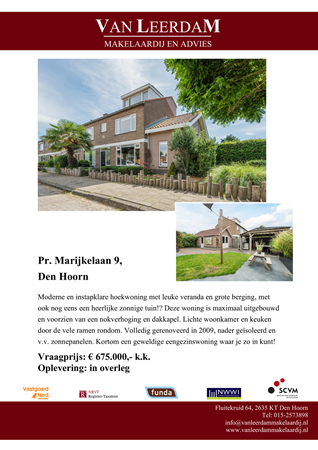 Brochure preview - brochure Pr. Marijkelaan 9 te Den Hoorn.pdf