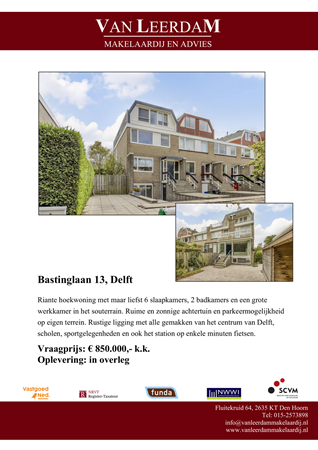 Brochure preview - brochure Bastinglaan 13 te Delft.pdf