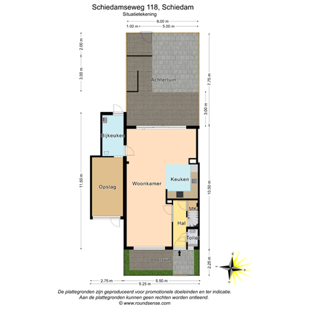 Floorplan - Schiedamseweg 118, 3121 JL Schiedam
