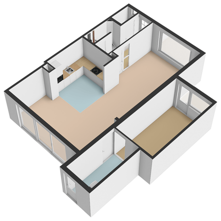 Floorplan - Schiedamseweg 118, 3121 JL Schiedam