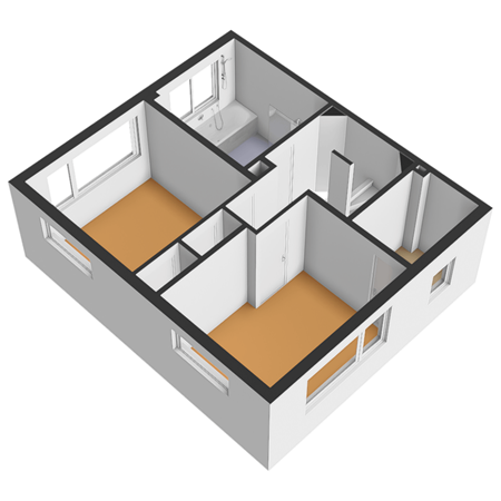 Floorplan - Schiedamseweg 118, 3121 JL Schiedam
