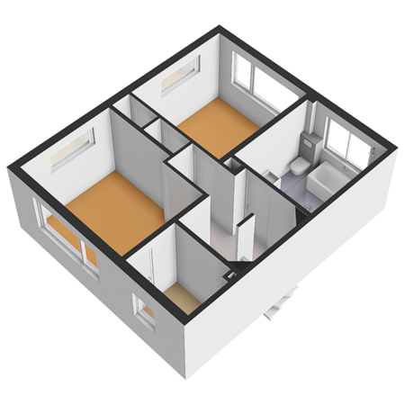Floorplan - Schiedamseweg 118, 3121 JL Schiedam