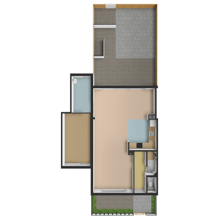 Floorplan - Schiedamseweg 118, 3121 JL Schiedam