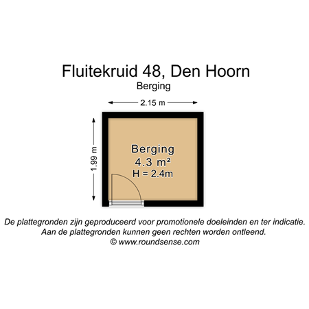Floorplan - Fluitekruid 48, 2635 KT Den Hoorn