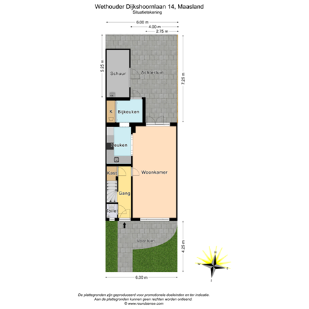 Floorplan - Wethouder Dijkshoornlaan 14, 3155 TP Maasland