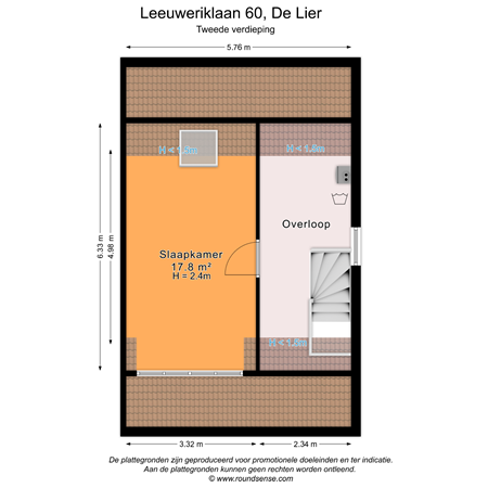 Floorplan - Leeuweriklaan 60, 2678 WN De Lier