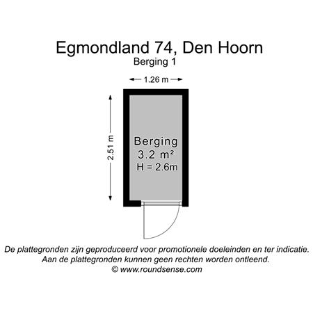 Floorplan - Egmondland 74, 2635 MW Den Hoorn