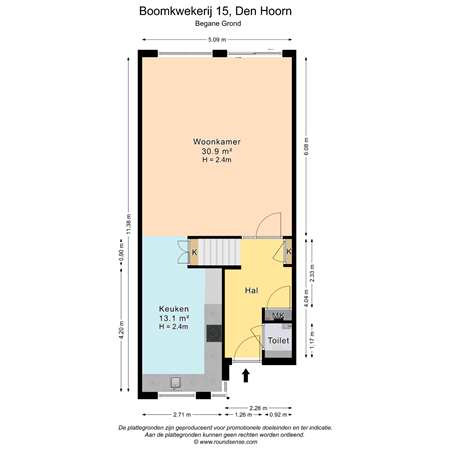 Floorplan - Boomkwekerij 15, 2635 KC Den Hoorn