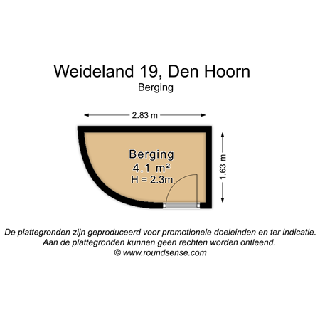 Floorplan - Weideland 19, 2635 JR Den Hoorn