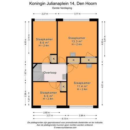 Floorplan - Koningin Julianaplein 14, 2635 HE Den Hoorn