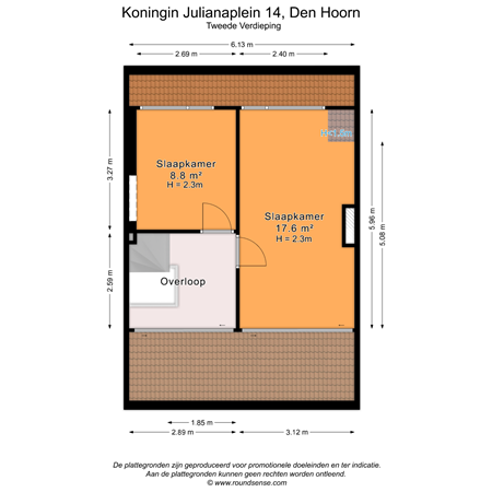 Floorplan - Koningin Julianaplein 14, 2635 HE Den Hoorn