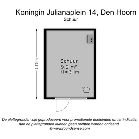 Floorplan - Koningin Julianaplein 14, 2635 HE Den Hoorn